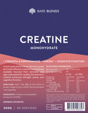 Load image into Gallery viewer, Creatine Monohydrate 200g
