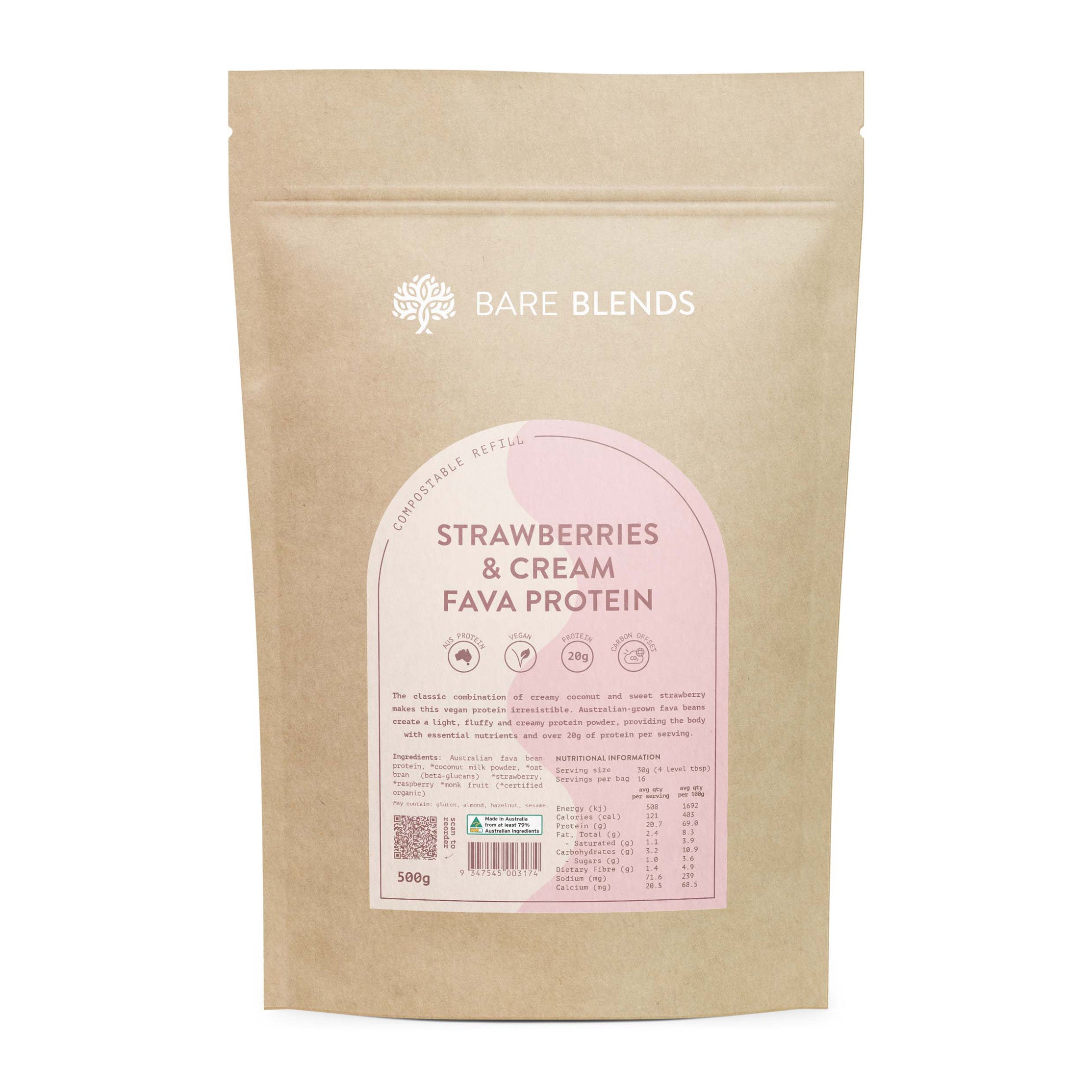 Strawberries & Cream Fava Protein